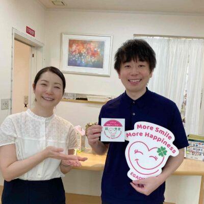 あかし内科クリニック明石祐作先生と川野_笑顔アンバサダーお写真 あかし内科クリニック明石祐作先生と川野_笑顔アンバサダーお写真